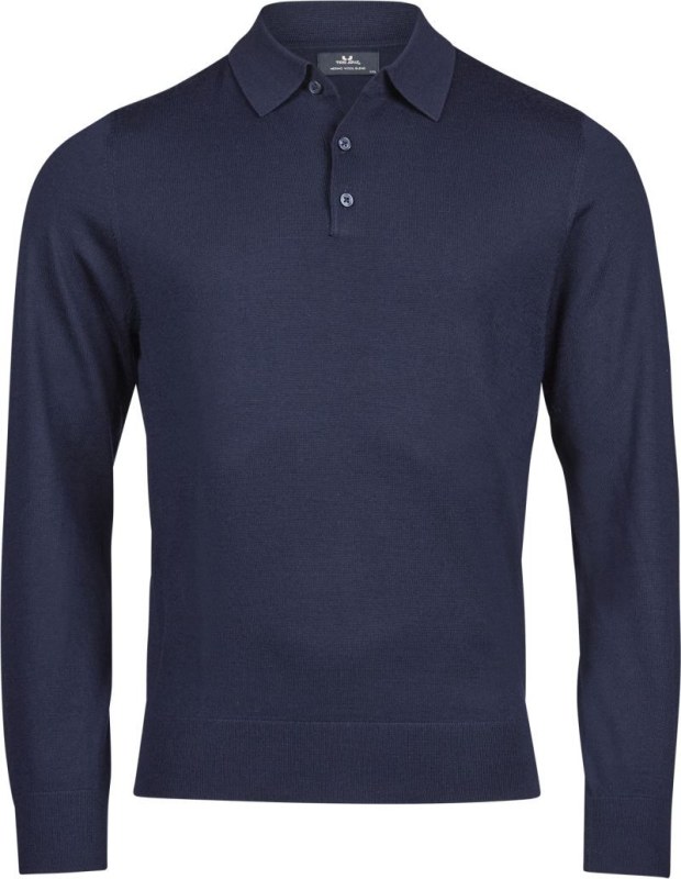 Tee Jays TJ 6002 Polo pletený svetr 18.6002 navy - Dámské oblečení svetry