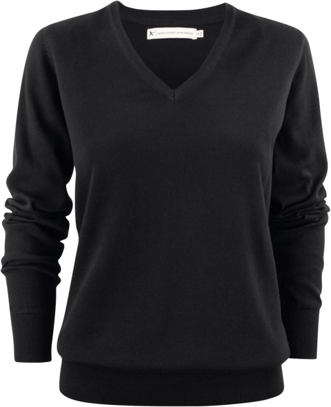 James Harvest Ashland V-Neck Women Dámský svetr s&nbsp;výstřihem do V 62.2505 black - Dámské oblečení svetry