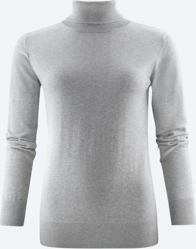 James Harvest Ashland Turtle Women Dámský rolák 62.2510 grey melange - Dámské oblečení svetry