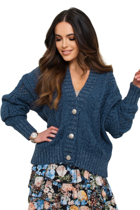 Kamea Cardigan Karmen K.21.612.16 Blue-L - Dámské oblečení svetry