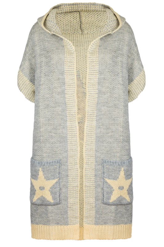 Kamea Cardigan Pandora K.21.614.05Z Grey/Banana - Dámské oblečení svetry