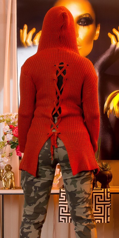 Trendy drsný pletený svetr KouCla Grob - Dámské oblečení svetry