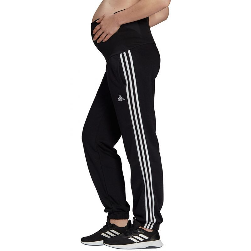 Dámské těhotenské kalhoty / tepláky Essentials W GS8614 Černá s&nbsp;bílou - Adidas - Dámské oblečení tepláky