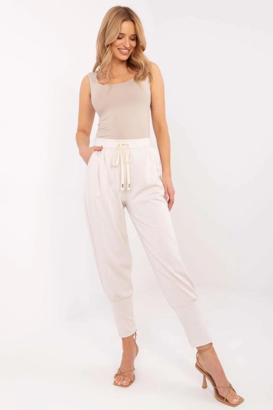 Teplákové kalhoty s vysokým pasem model 208158 Italy Moda