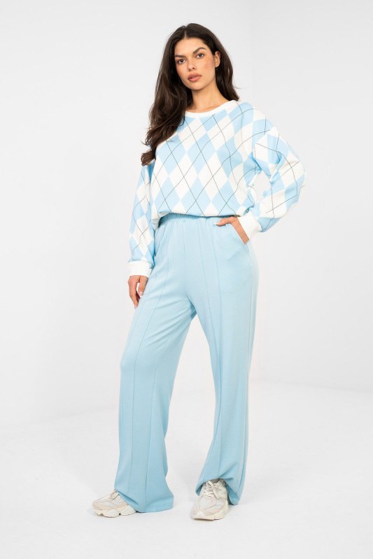 Teplákové kalhoty s vysokým pasem model 224639 Rue Paris