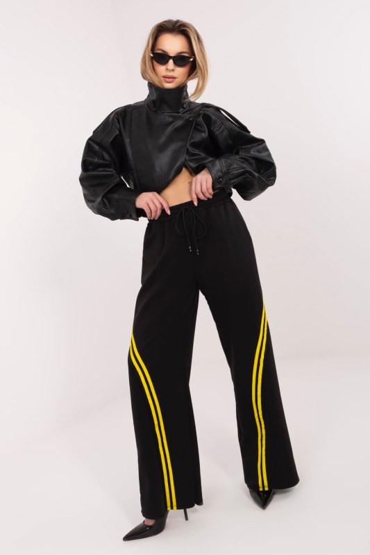 Teplákové kalhoty s vysokým pasem model 225417 Rue Paris