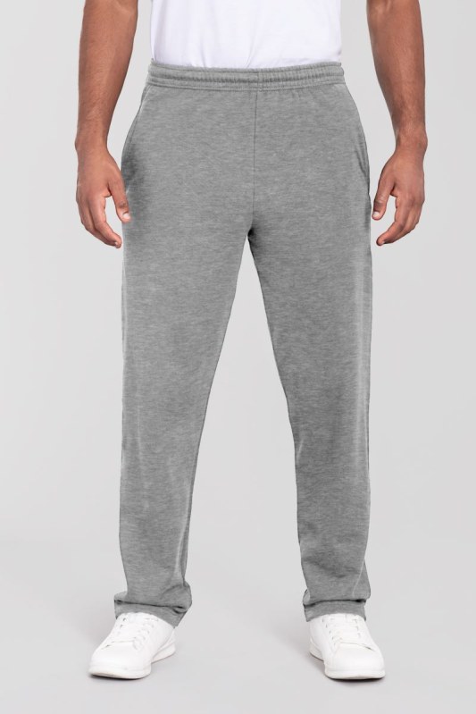 Fruit of the Loom Iconic 250 Open Hem Jog Pants Tepláky 16.4064 athletic heather