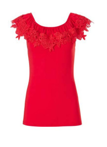 Dámský plážový top 46201-122-1 červená - Pastunette - Dámské oblečení tílka a topy