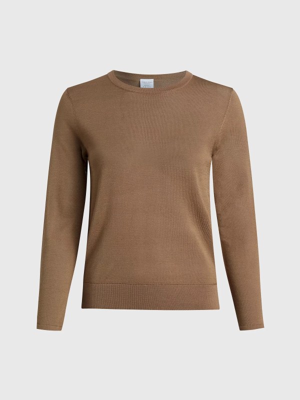 Dámský top 000QS6997E HMS béžový - Calvin Klein - Dámské oblečení tílka a&nbsp;topy