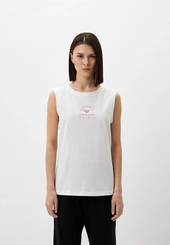 Dámské tílko 164797 4R227 00010 bílé - Emporio Armani - Dámské oblečení tílka a&nbsp;topy
