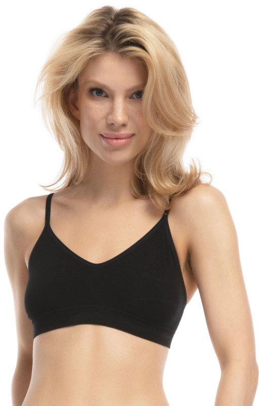 Dámský sportovní top Bamboo Bralette black - JULIMEX - Dámské oblečení tílka a topy