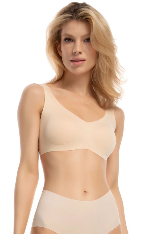 Fitness top Infinity beige - JULIMEX - Dámské oblečení tílka a topy