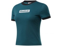Dámské krátké tričko FK6679 tmavě zelené - Reebok