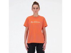 Tričko New Balance S/S Script Tee Gfr W WT41909GFR