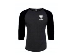WTB Tričko RAGLAN 3/4 rukáv šedá černá M
