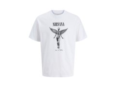 Jack&Jones tričko Nirvana JPRBLUNIRVANA SS TEE 12287521 BRIGHT WHITE