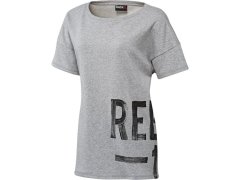 Šedé tričko Reebok Faves