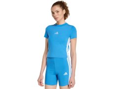 Adidas Essentials dámské tričko 3-Stripes Slim Baby světle modré KD2341
