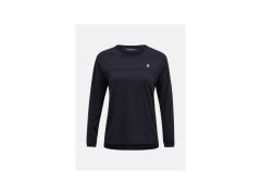 Tričko PEAK PERFORMANCE W Trail Wool Blend LS, černé