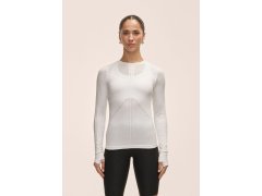 Dámské tričko Casall Maze Long Sleeve, bílé