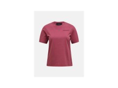 Dámské tričko PEAK PERFORMANCE W Original Small Logo Tee, červené