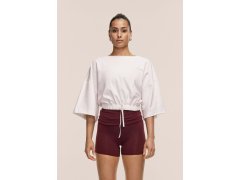 Dámské tričko CASALL Heavy Cotton Crop Tee, bílá barva