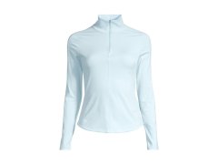 Dámské tričko CASALL Serene Half Zip Long Sleeve, modrá barva