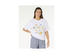 Dámské tričko RIP CURL Poolside Heritage Tee, bílé