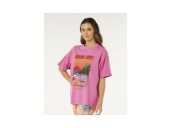 Dámské tričko RIP CURL Hayley O Heritage Tee, růžové