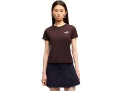 Dámské tričko Puma ESS Small No.1 Logo Tee(s), tmavě hnědé, 682373, 33