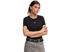 Dámské tričko Puma Ess Centered Cat Logo Tee, černé, 692916 01