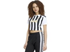 Dámské tričko adidas Juventus 26/27 Home Cropped Jersey, bílo-černé, KB8878