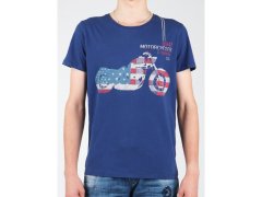 Tričko Wrangler S/S Biker Flag Tee W7A53FK 1F