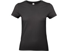 B&C #E190 /women Dámské tričko z těžké bavlny 01.004T black