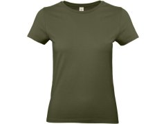 B&C #E190 /women Dámské tričko z těžké bavlny 01.004T urban khaki