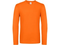 B&C #E150 LSL Tričko s dlouhým rukávem 01.005T orange