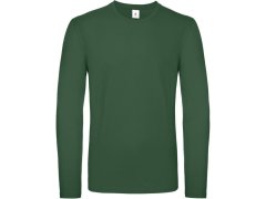 B&C #E150 LSL Tričko s dlouhým rukávem 01.005T bottle green