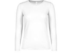 B&C #E150 LSL /women Dámské tričko s&nbsp;dlouhým rukávem 01.006T white