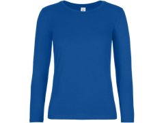 B&C #E190 LSL /women Dámské tričko z těžké bavlny s dl. rukávem 01.008T royal blue