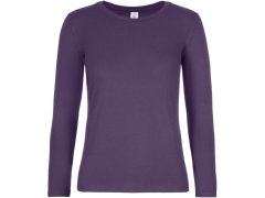 B&C #E190 LSL /women Dámské tričko z&nbsp;těžké bavlny s&nbsp;dl. rukávem 01.008T urban purple