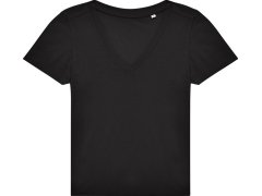 B&C #E150 V /women Dámské tričko s výstřihem do V 01.014T black