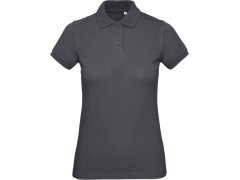 B&C Inspire Polo /women_° Dámské piqué polo z bio bavlny 01.0440 dark grey