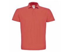 B&C ID.001 Piqué polo 01.ID01 pixel coral