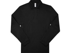 B&C My Polo 180 LSL Piqué polo s&nbsp;dlouhým rukávem 01.U425 black