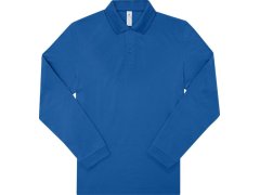B&C My Polo 210 LSL Piqué polo s&nbsp;dlouhým rukávem z&nbsp;těžké bavlny 01.U427 royal blue