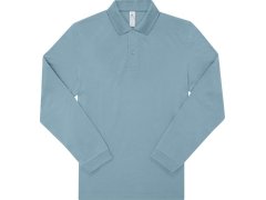 B&C My Polo 210 LSL Piqué polo s&nbsp;dlouhým rukávem z&nbsp;těžké bavlny 01.U427 amalfi blue