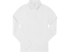 B&C My Polo 180 LSL /women Dámské piqué polo s dlouhým rukávem 01.W462 white