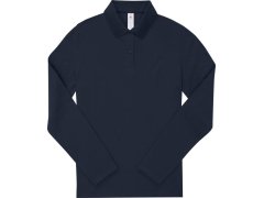 B&C My Polo 180 LSL /women Dámské piqué polo s dlouhým rukávem 01.W462 navy