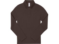 B&C My Polo 180 LSL /women Dámské piqué polo s dlouhým rukávem 01.W462 roasted coffee
