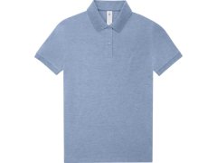 B&C My Polo 210 /women Dámské piqué polo z&nbsp;těžké bavlny 01.W463 heather blue